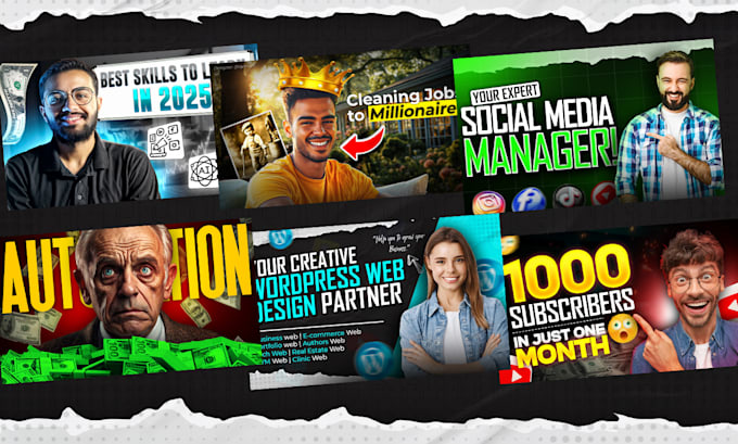 design a creative youtube thumbnail in just 24 hours