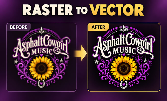 vectorize image, convert png to vector, vectorize and amend logo in ai svg eps