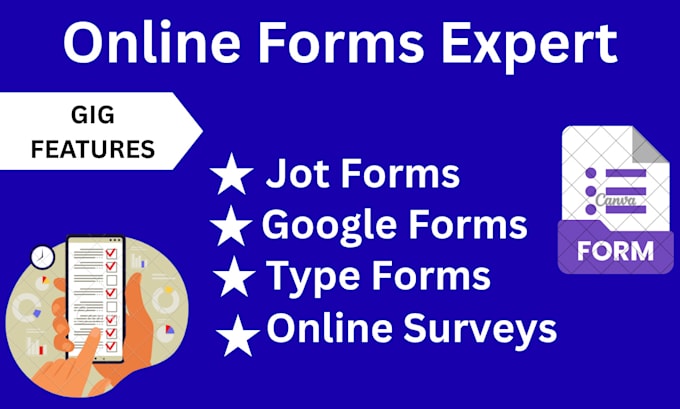 create jotform, google form, cognito form, typeform, online form, surveys