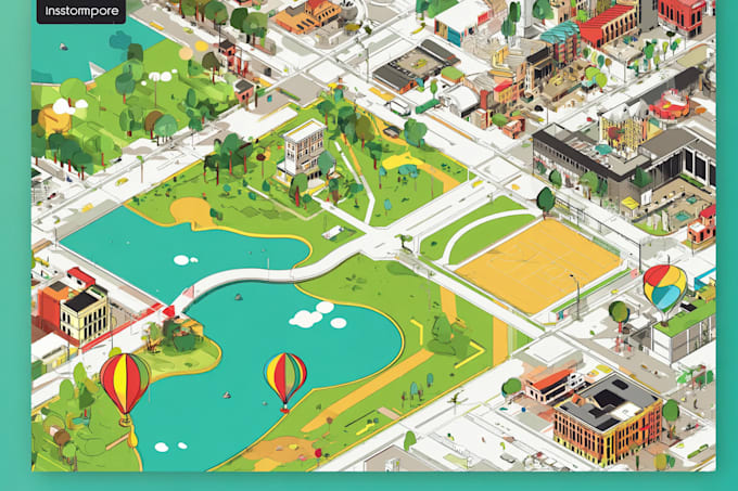 do modern vector maps, rv maps, events, or city maps in illustrator