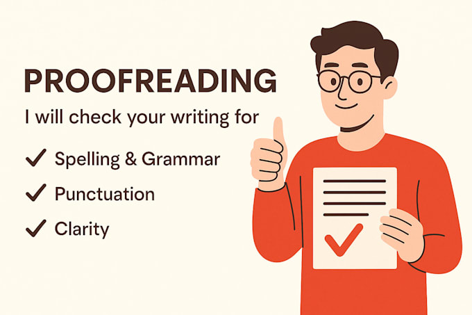 edit and proofread your document as a native english speaker