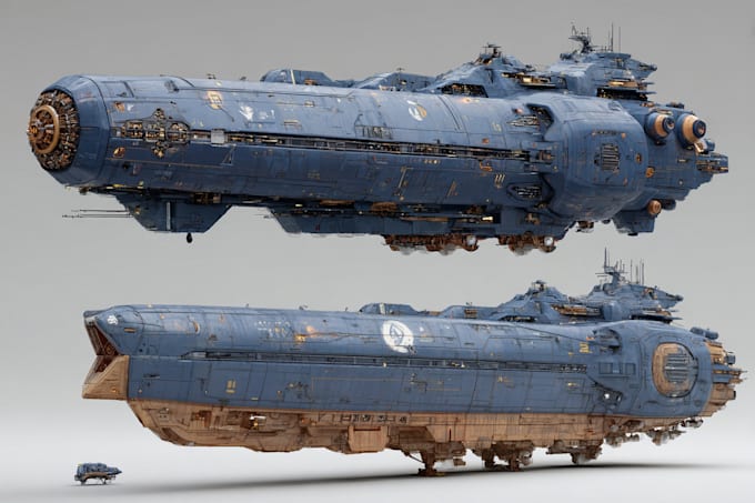 draw you sci fi and spaceship design