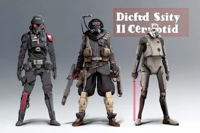 design your sci fi and star wars character