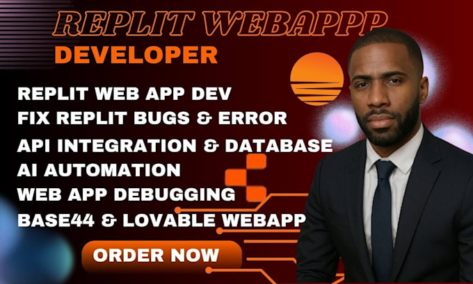 build replit web app fix replit bugs debug and integrate api on existing replit
