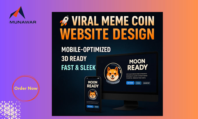 build your meme coin website or landing page