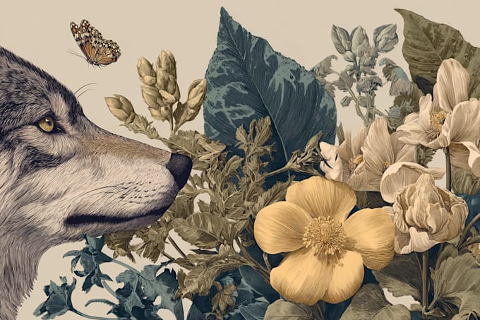 draw animal and botanical illustrations