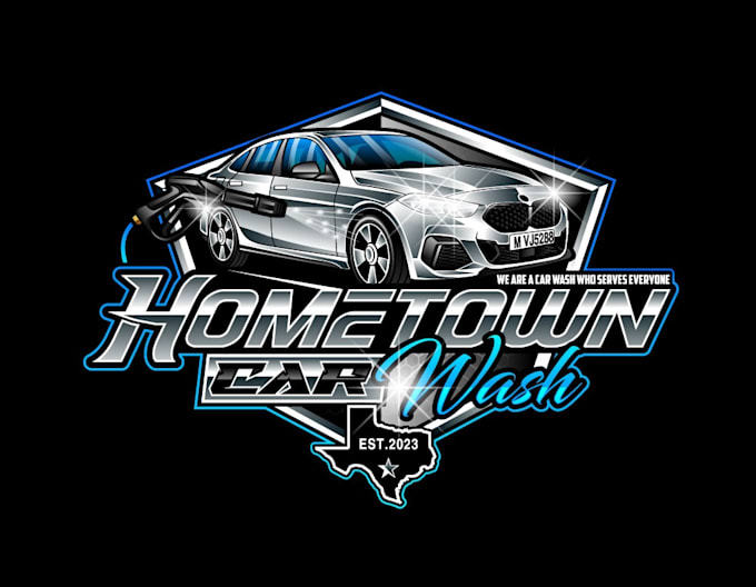 design creative car wash logo