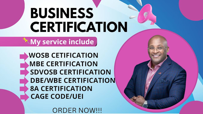 get you wosb certification mbe dbe svosb 8a wbe, do sam gov, cage code, uei