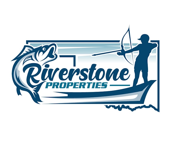 creative proffesional fishing logo design