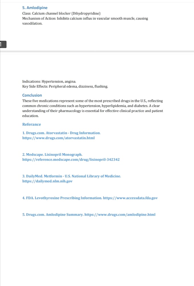 write pharmacology and drug related medical content