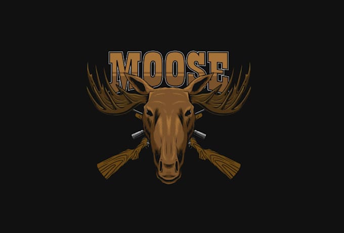 do hunting logo with express delivery and brand identity