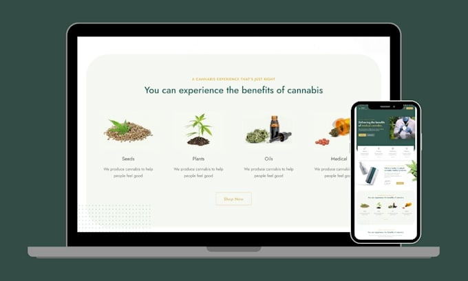 design cannabis marijuana cigarette tobacco vape hemp website shopify store