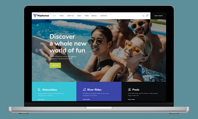 build swimming pool website construction website pool cleaning service website
