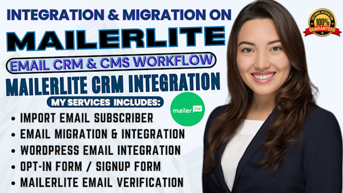 expert mailerlite migration, integrations hubspot, google CRM workflow wordpress