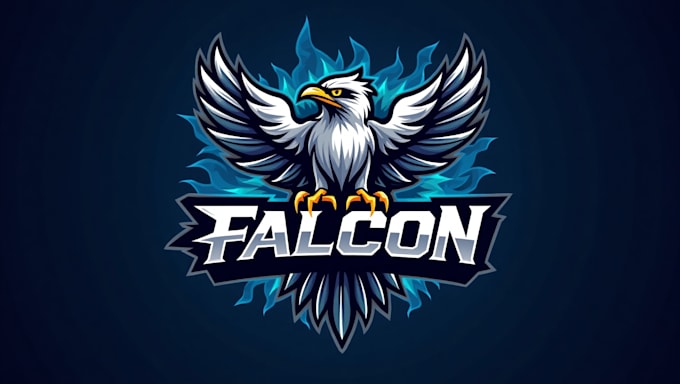 design high quality falcon logo with t shirt in two days