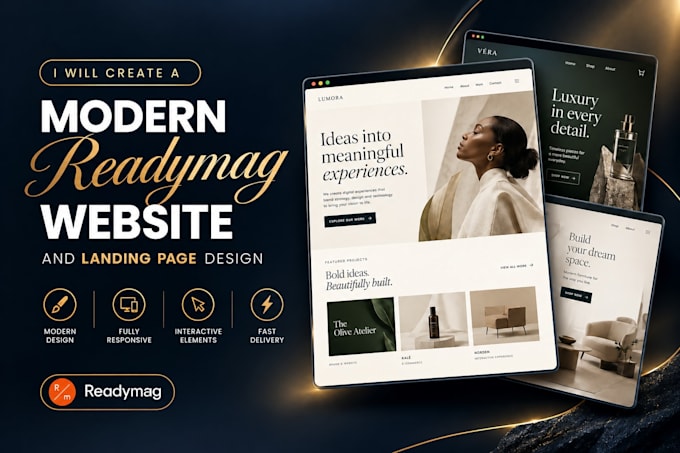design or redesign your readymag website with stunning visual precision