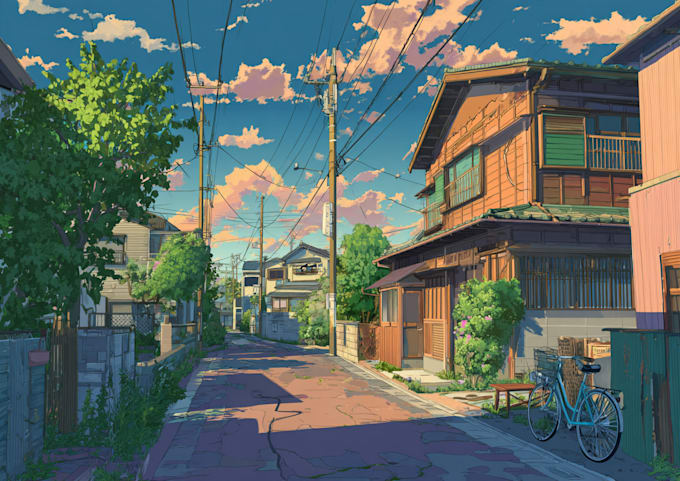 make anime style art and animated backgrounds