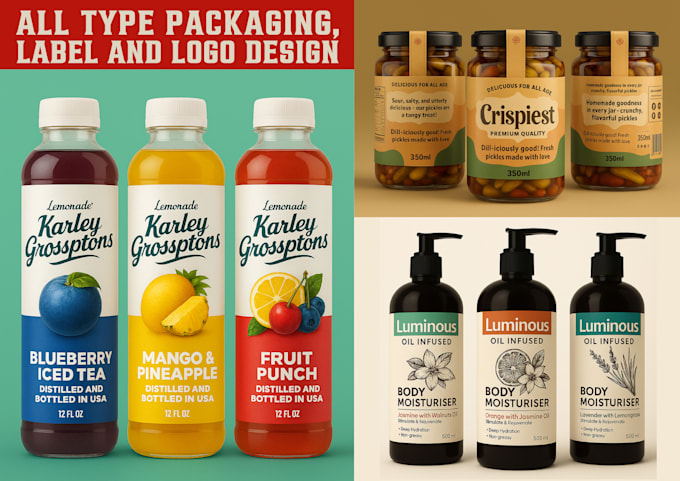 redesign, edit, resize, modify, update product label, packaging design