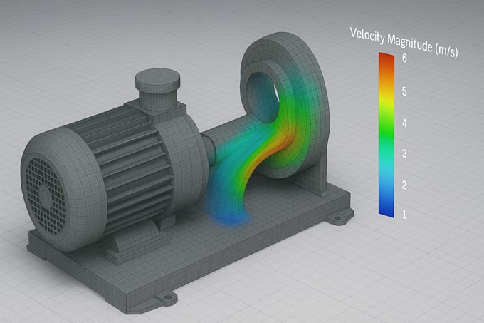 do flow simulation analysis cfd ansys load flow 3d design cad model solidworks