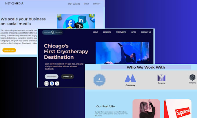 develop a custom webflow website