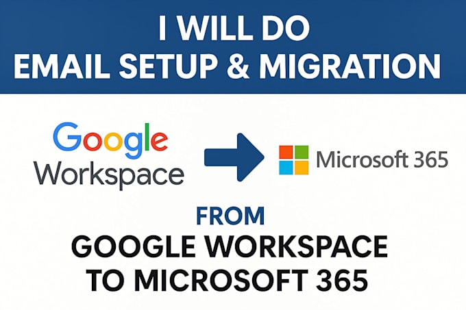 do email setup and migration from google workplace to microsoft 365