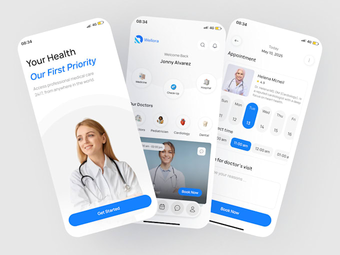 Create a stunning mobile app ui ux design in figma for android and ios ...