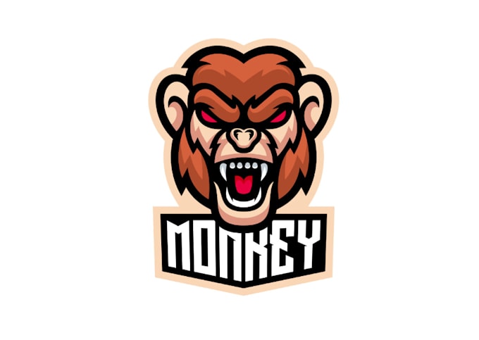 make professional cartoon and mascot monkey logo