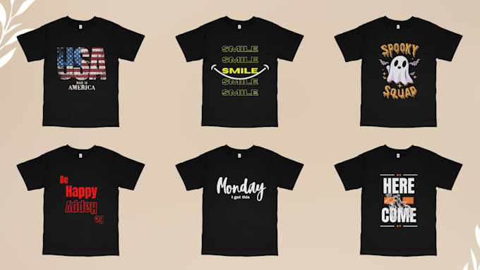 design modern custom typography t shirt designs