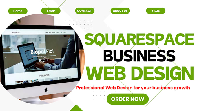design squarespace business website or redesign