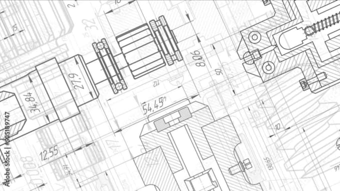 design professional exploded view, assembly drawing for machine parts