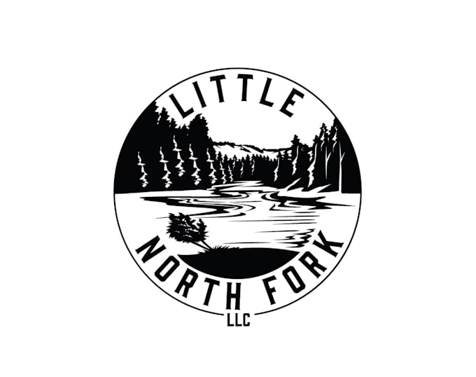 design unique custom resort, outdoors, river logo