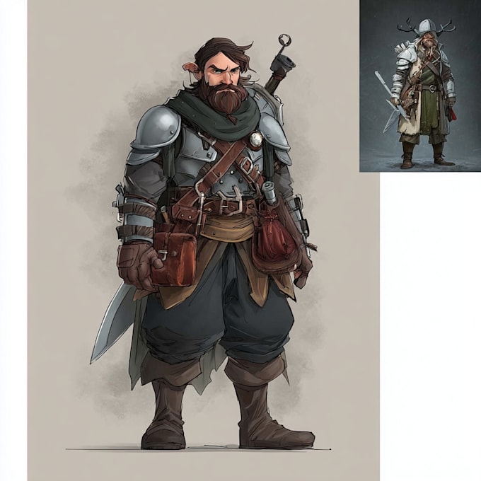 draw dnd and role play characters commission