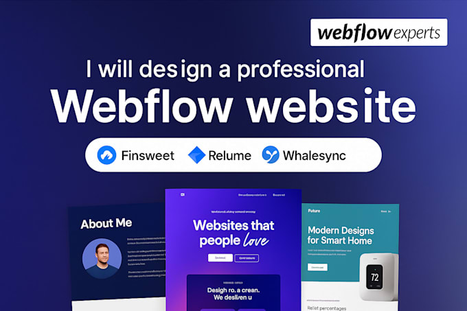 design and develop a professional webflow website for your business