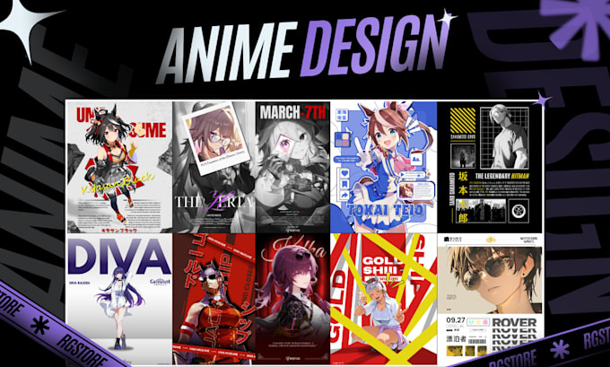 make wallpaper, anime design or anime poster
