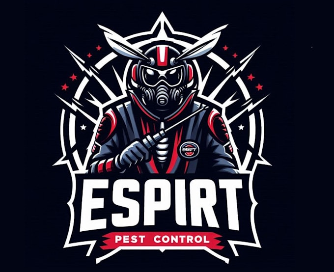 make high quality mascot pest control logo