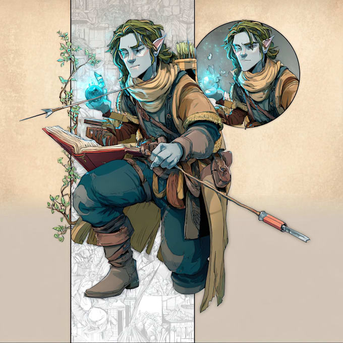 draw your fantasy, dnd, world of warcraft character