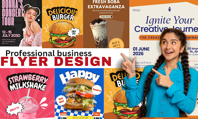 design digital flyer,takeaway menu,flyer in 24 hours
