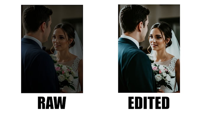 batch edit and color grade raw wedding and event photos