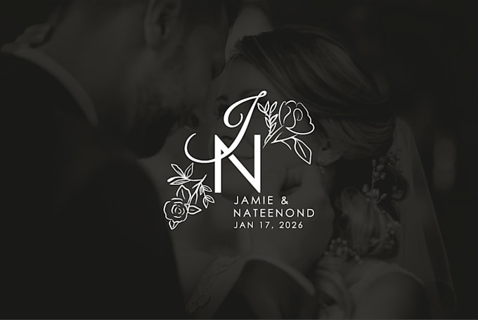 design beautiful wedding monogram logo