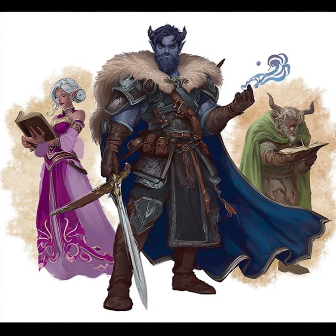 dnd character art and dnd character art