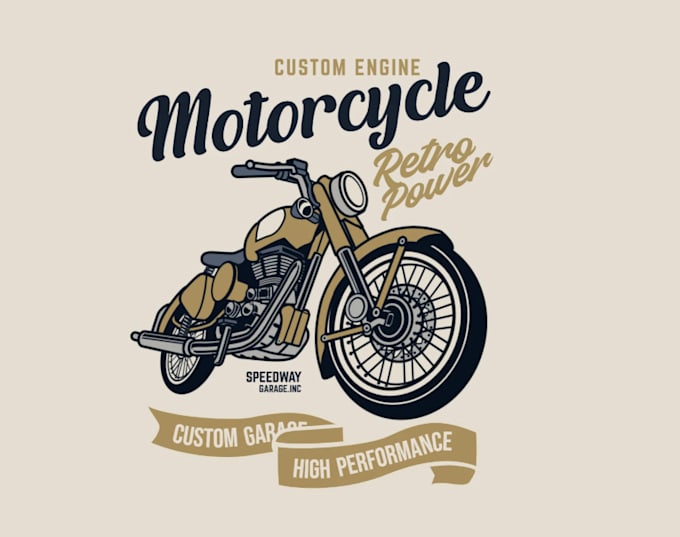 make motorcycle logo design with fastest delivery
