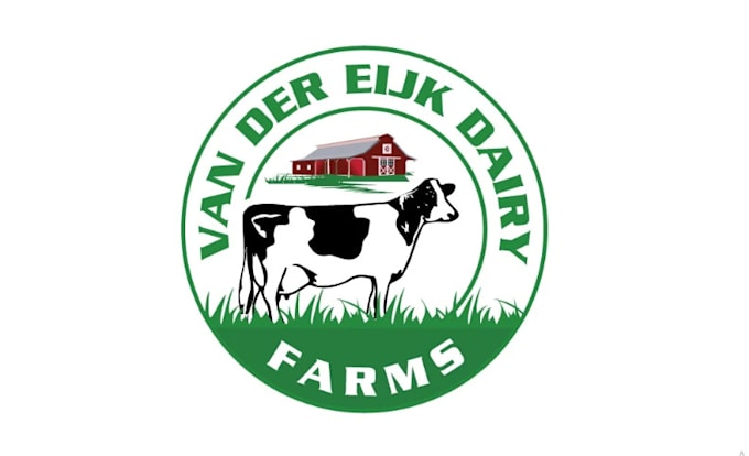 create eye catching dairy farm logo design