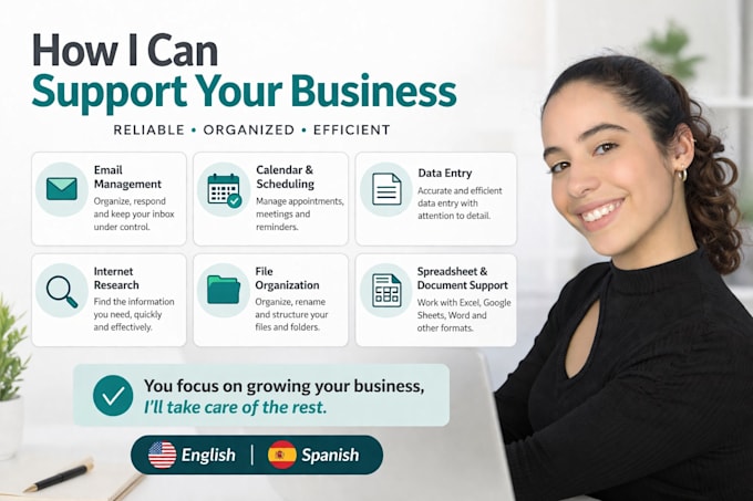 be your bilingual virtual assistant for admin support
