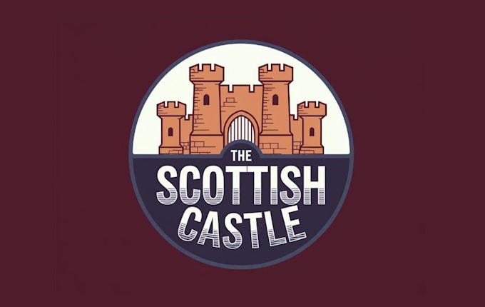 design high quality castle logo with free source file