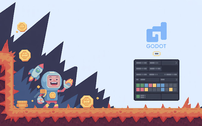 do godot game development with 2d, 3d, multiplayer, and bug fixing