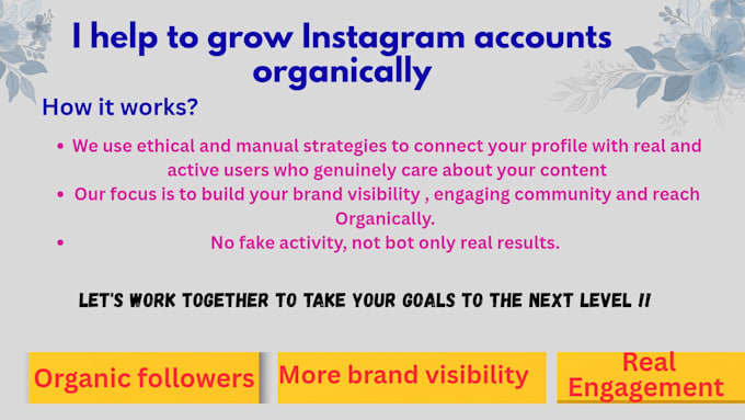 Manage , grow your instagram organically to boost followers engagement ...