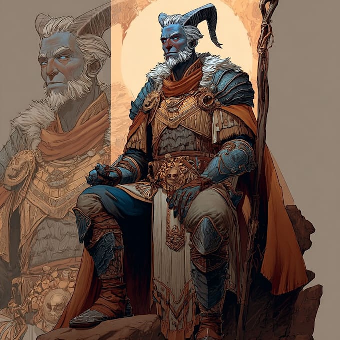 make original characters, concept arts, game covers
