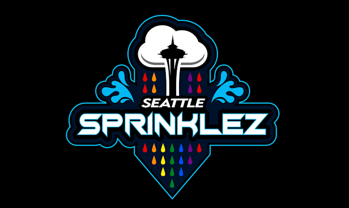 make an modern custom rainbow, water, rain logo design