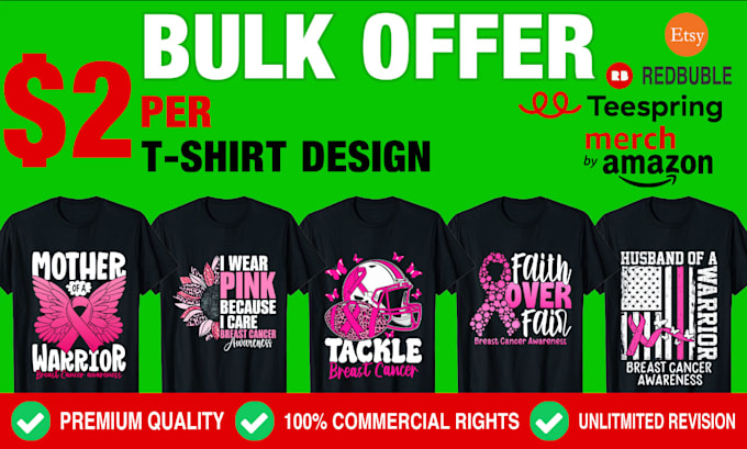 create print ready t shirt designs for amazon, etsy, redbubble and more