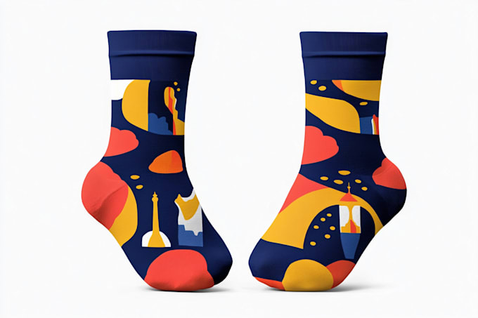 design creative collection and sublimation socks for brand